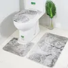 Housse de siège de toilette personnalisée tapis de salle de bain antidérapant personnalisé ensemble de tapis en molleton de corail tapis de bain POD Drop 220504