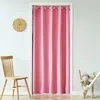 W100XH200CM GROMMET TOP Curtain Traktowania Dekoracja drzwi Dekoracja Pure Color Blackout Drapre dla drzwi 220511