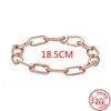 Nowy styl damski bransoletki luksusowy różowe złoto styl u-chain moda high-end dziewcząt