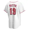 Eugenio 7 Suarez Baseball Men Jersey Joey 19 Votto cool 6 India White Flex Aristides Aquino Red Jerseys All stitched Uniforms quality