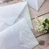 Niestandardowe półprzezroczyste kwas siarkowy Papier Wedding Invitation Prezent pocztówki Lope 220711