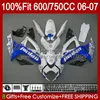 OEM Body For SUZUKI GSXR-600 GSXR750 K6 GSX-R750 06-07 Bodywork 130No.107 GSXR 750CC 600CC 750 600 CC GSXR600 06 07 GSXR-750 2006 2007 Injection mold Fairing factory blue