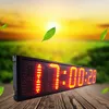 Compte à rebours chaud / up LED affichage horloge jeu de sport minuterie en temps réel 12/24 heures télécommande rouge cadre en aluminium simple face peut être personnalisé