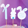 Altre forniture per feste per eventi Pack Cartoon Pink Blue Cake Topper Flags DIY Hand Baked Birthday Wedding Christmas Decoring AccessoriesAltro