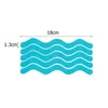 الحصير الحمام 12/42pcs/مجموعة S-set على شكل موجة مضادة للانزلاق ملصقات دش ملصق