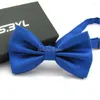 Bow Ties 2022 Fashion Solid Polyester Tie Bowtie For Men Butterfly In Gift Box Pakket Wedding Fier22