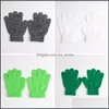Winter Cute Boys Girls Gloves Solid Color Finger Point Stretch Knit Mittens Kids Knitting Warm Glove Children Drop Delivery 2021 Childrens