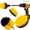 5pcs/set Power Scrub Drill Cleaning Brush For Bathroom Shower Tile Grout Cordless Scrubber Attachment Brushes Kit 6 colors