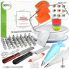 GZTZMY 90pcs Lot Sac à pâtisserie Conseils de poche à douille Conseils de glaçage Buses de décoration de gâteaux Outils Confeitaria Douille Patisserie Décoration T200523