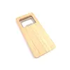 Wood Beer Bottle Opener Wooden Handle Corkscrew Stainless Steel Square Openers Bar Kitchen Accessories FY3759 0627