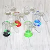 Smoking 14 mm 18 mm Glass Reclaim Catchers, Glasadapter, Aschefänger und 5 ml Silikonwachsbehälter, 4 mm Quarz-Banger-Nägel für Dab-Rigs