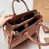 Genuine Leather Shopping Bag Women Handbag Totes Bags Shoulder Crossbody Bag Large Capacity Plain Plaid Purse Fashion Letters Zipper Pocket Wallet Wholesaler