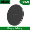 NOUVEAU PAD DE CHARGEUR DE CHARGEUR DE WIRESS DE WIRESS FAST 30W pour iPhone 13 12 11 X Pro Max pour Samsung Galaxy S21 S20 S10 S9 S8 Xiaomi Wireless Charging