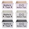 Personalized Toy Basket Free Print Pet Box Custom s Cat Storage Baskets For s Toys Clothes Shoes Dog Supplies 220622