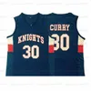 Anpassad klassisk Curry '2005 High School Basketball Jersey Men's All Ed Blue White Alla namnnummer Toppkvalitet