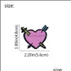 Sy Notionsverktyg Apparel 10st Sword Heartes for Clothing Iron On Transfer Applique Plagg Jeans Diy Sew Brodered Accessories Drop