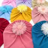 FLOR BEBLE MENINAS MENINAS CHATES DE TURANA MATHE CRIANÇAS BONNET CAPS CRIANÇAS POPOS APES RECONBUNCIDO ACESSORES DE CABELO HOME