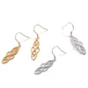 Lustre de lustre duplo Fair piercing Drop -brios para mulheres Acessórios da festa da moda Copper Copper Gold Color Jewelry Dze0
