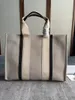 2022 Top Women Handbags Woody Tote Ropping Bag حقيبة يد عالية الجودة من الكتان أزياء أزياء كبيرة للأكياس الشاطئ