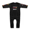 Сезон F1 Red Rompers Championship Team Kids Baby Jumpsuit Outdoor Indoor Bull Boy Girl Crawling Suit