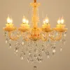 Europeiska vardagsrumskronor Creative Bedroom Study Crystal Restaurant Lamp Hotel Duplex Building Project Lights LED ZG8529#