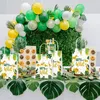 Confezioni regalo 24 pezzi Decorazioni per feste a tema giungla Consente di ottenere borse selvagge con manici per baby shower Matrimonio Compleanno Bomboniera