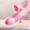 Giocattoli sexy femminili Stimolatore del clitoride Orgasmo rapido Vibratore Masturbazione Leccata della vagina Perline di trazione forti Dildo anale Prodotto per adulti