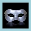Partymasken Festliche Lieferungen Hausgarten Herren Masquerade Maske Kostüm Venetian Plastik Halbgesicht Dhscr