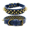 2" Width Spiked Studded Dog Collars for Medium Large Dogs Pitbull German Shepherd PU Leather Pet Collars Cool & Fashion B0614G08