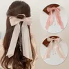 Mode Métal Perle Ruban Cheveux Bâtons pour Femmes Coréen Floral Arc Pince À Cheveux Filles Épingles À Cheveux Long Gland Chignon Maker Chapeaux