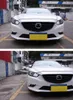 Zespół światła głowicy żółtej skrętu dla Mazda 6 Atenza Car Reflight LED Daytime Light Projektor soczewki Akcesoria samochodowe 2013-2016