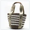 big bag designer fashion woody raffia tote bag men and women handbag woven leather bucket bags with letters summer