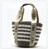 grote tas designer mode woody raffia draagtas mannen en vrouwen handtas geweven lederen emmer tassen met letters zomer