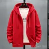 Heren Hoodies Sweatshirts Big Size Fleece Hooded Cardigan Heren Herfst Winter Trendy Fashion Jacket plus Hoodie 12xl 10xl grote mannen Kleding 230206