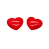 5ml Mignon Amour En Forme De Coeur Vide Mini Bouteille De Brillant À Lèvres Rouge En Plastique Emballage Cosmétique Conteneur Maquillage Rechargeable Lipgloss Tubes Avec Baguette
