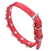 Dog Collars & Leashes Pet Adjustable Sweet Flower Style PU Leather Cat Collar Small Buckle Neck StrapDog LeashesDog