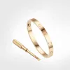 Love Screw Bracelet 5 0 mens Bracciali 4Diamonds designer Bangle gioielli di lusso donna Lega di acciaio al titanio Placcato in oro Craft Gold Silve178A
