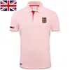 Hohe Qualität MYDBSH Marke Sommer Kurzarm Polo Shirt Mann Mode Union Flagge Stickerei Casual männer Polo Shirts Baumwolle Tops 220402