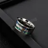 Bunte Muschel Ring Band Finger Frauen Männer Edelstahl Ringe Eheringe Modeschmuck