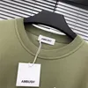 Camiseta masculina AMBUSH de grife manga curta no peito letra reflexiva básica para homens e mulheres Casal Tees Moda na moda