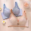 Printemps Été Nouvelles Dames Sans Anneau En Acier Soutien-Gorge Sexy Dentelle Petite Poitrine Fille Sous-Vêtements Réunis Soutien-Gorge Anti-affaissement Doux Respirant Soutiens-gorge L220726