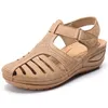 Premium orthopedisch sandaalbunioncorrectorplatform Walking Sand Sandalias Ladies Wedge Sandals vrouwelijke strandschoen 220406
