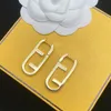 Masowe uszy stadnina dla kobiet luksusowe kolczyki z goldą kolczyki złoto fatowe sznurki marka projektant biżuterii Naszyjnik dama elegancka kolczyka 2206211xq