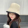 2021 Dames Bucket Hat Panama Winter Herfst Warm Solid Streetwear Folding Travel Cap Big Brede Vizier Vintage Platte Hoed G220418