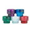 Colorful 810 Resin Drip Tips Wide Bore Mouthpiece Mouth Fit Goon 528 Kennedy 24 Battle Apocalypse RDA Atomizer Vaporizer