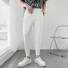 Abiti da uomo Blazer Summer Black White Suit Pants Uomo Slim Fashion Social Mens Dress Pantaloni da ufficio casual stile britannico da uomo