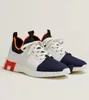 Avvika sneakerskor Lätt grafisk design Bekväm trendig Knit Vit svart gummisula Runner Technic Canvas Casual Sports EU38-46