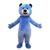 2022 Halloween Full Blue Bear Maskottchen Kostüme Weihnachten Fancy Party Kleid Cartoon -Outfit Anzug Erwachsener Größe Karneval Osterwerbung Themen Kleidung Kleidung