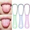 1 pz unisex raschietto lingua spazzola in silicone igiene dentale strumenti per l'igiene orale riutilizzabile pulizia alito fresco detergente 220614