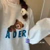 Мужские толстовок толстовок зимнее ader errom rowemirt corean fashion bear tops мужчины женщины негабаритная хлопковая одежда женская повседневная